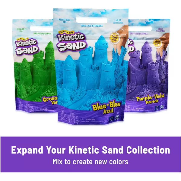 Kinetic Sand Mermaid Crystal Playset Over 1lb of Play Sand Gold Shimmer Sand Storage and Tools Sensory Toys for Kids Ages 3 and upMermaid Crystal Playset