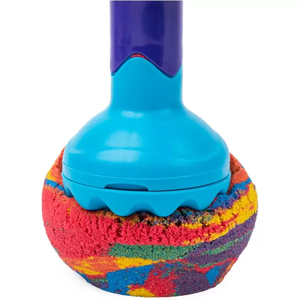 Kinetic Sand Mermaid Crystal Playset Over 1lb of Play Sand Gold Shimmer Sand Storage and Tools Sensory Toys for Kids Ages 3 and upRainbow Mix Set