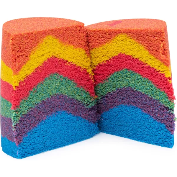 Kinetic Sand Mermaid Crystal Playset Over 1lb of Play Sand Gold Shimmer Sand Storage and Tools Sensory Toys for Kids Ages 3 and upRainbow Mix Set