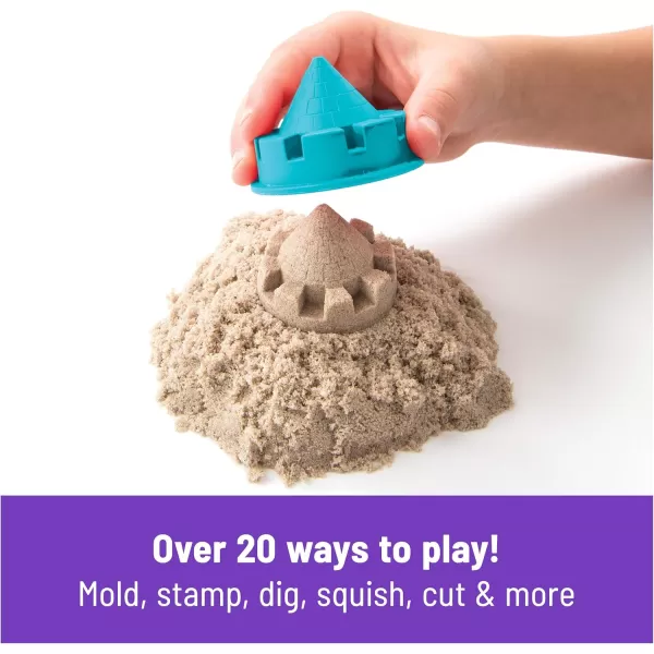 Kinetic Sand Mermaid Palace Playset Over 2lbs of Shimmer Play Sand Neon Purple Shimmer Teal and Beach Sand Reusable Folding Sandbox and Tools Sensory Toys for Kids Ages 3 and upFolding Sand Box