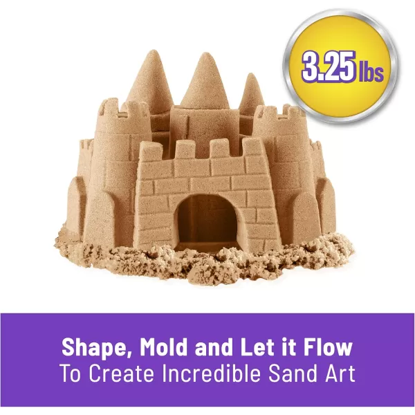 Kinetic Sand The Original Moldable Play Sand 325lbs Beach Sand Sensory Toys for Kids Ages 3 and up Amazon Exclusive325lb Beach Sand