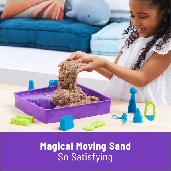 Kinetic Sand The Original Moldable Play Sand 325lbs Beach Sand Sensory Toys for Kids Ages 3 and up Amazon ExclusiveDeluxe Beach Castle Playset