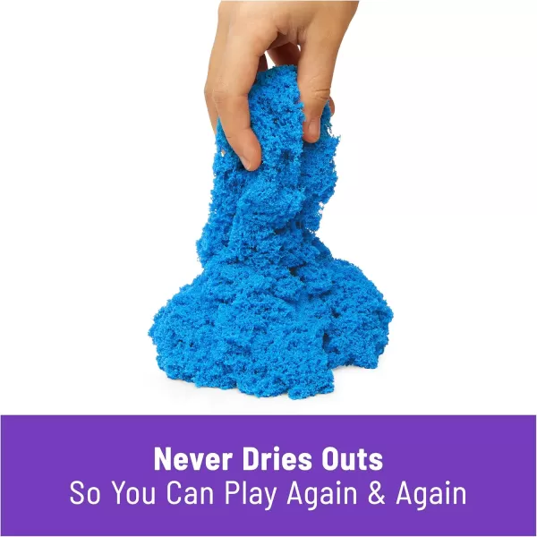Kinetic Sand 25lbs Blue Play Sand Moldable Sensory Toys for Kids Resealable Bag Ages 3Blue