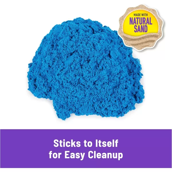 Kinetic Sand 25lbs Blue Play Sand Moldable Sensory Toys for Kids Resealable Bag Ages 3Blue