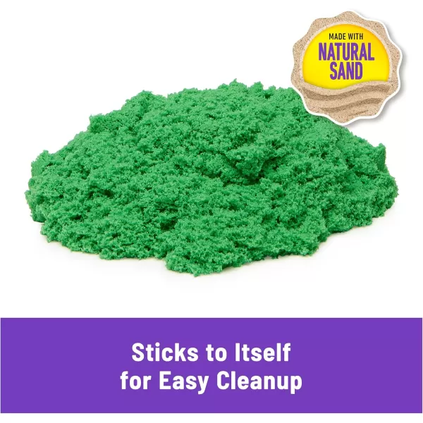Kinetic Sand 25lbs Blue Play Sand Moldable Sensory Toys for Kids Resealable Bag Ages 3New Green 25lb