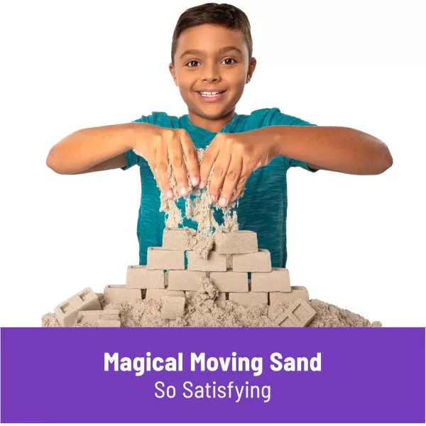 Kinetic Sand Construction Site Folding Sandbox with Toy Truck 2lbs Play Sand Sensory Toys for Kids Back to School Classroom Must Haves Ages 3Construction Site