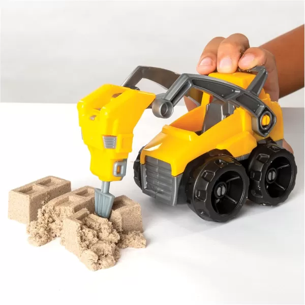 Kinetic Sand Construction Site Folding Sandbox with Toy Truck 2lbs Play Sand Sensory Toys for Kids Back to School Classroom Must Haves Ages 3Dig  Demolish