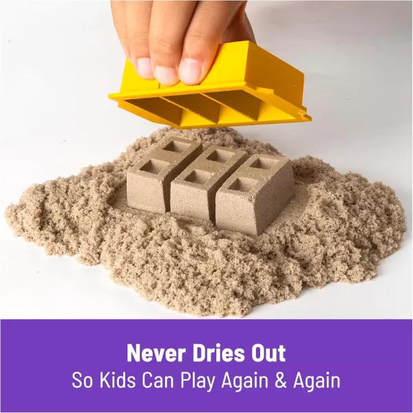 Kinetic Sand Construction Site Folding Sandbox with Toy Truck 2lbs Play Sand Sensory Toys for Kids Back to School Classroom Must Haves Ages 3Dig  Demolish