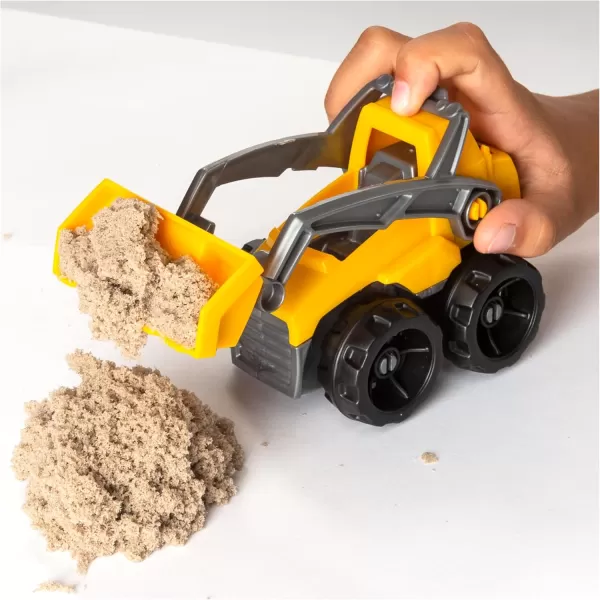 Kinetic Sand Construction Site Folding Sandbox with Toy Truck 2lbs Play Sand Sensory Toys for Kids Back to School Classroom Must Haves Ages 3Dig  Demolish