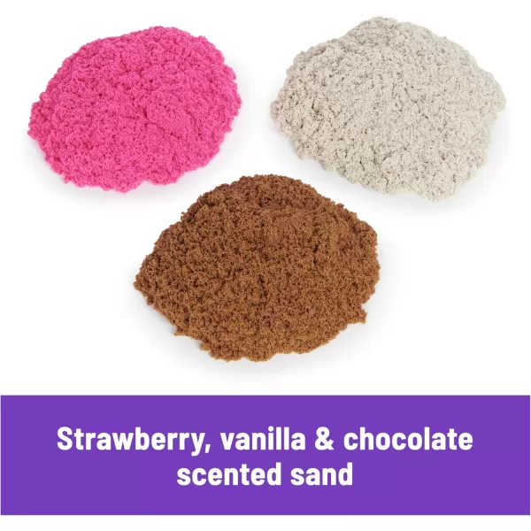 Kinetic Sand Ice Cream Scents 3Pack 2lbs of Strawberry Chocolate and Vanilla Scented Play Sand Toys for Kids Ages 3Ice Cream Scents 3Pack