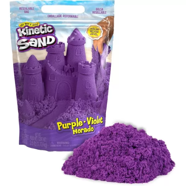 Kinetic Sand 25lbs Blue Play Sand Moldable Sensory Toys for Kids Resealable Bag Ages 3Purple