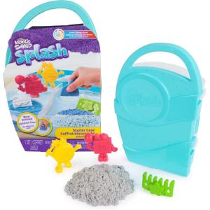 imageKinetic Sand Splash Starter Case with 6oz ColorChange Play Sand 3 Tools ampamp Molds Reusable Storage Sensory Toys for Kids Ages 3 and upModern