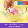imageKinetic Sand Splash Water Play Sandbox with 12oz ColorChange Play Sand 4 Molds ampamp Tray Amazon Exclusive Toddler Toys Kids Toys for Girls ampamp BoysWhitePink