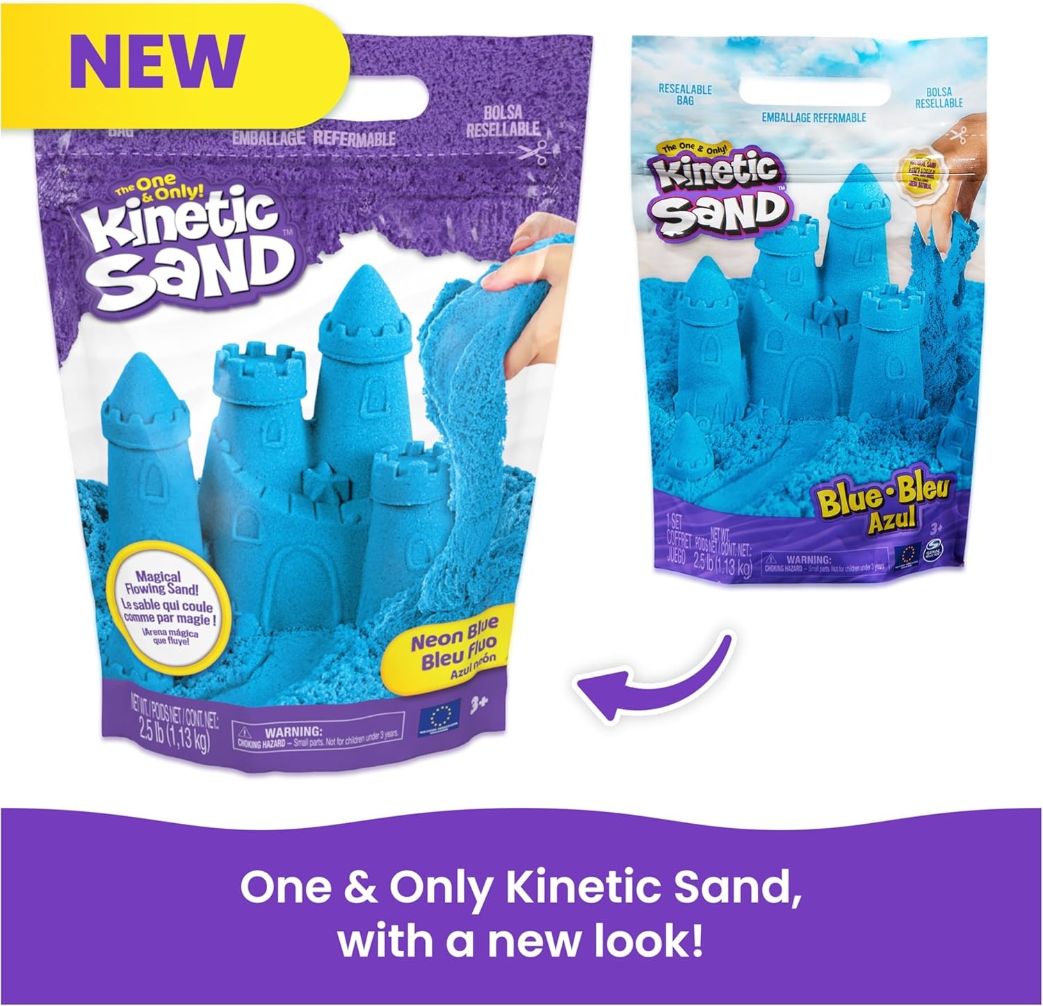 image:imageKinetic Sand 11lb Blue Mega Box Moldable Play Sand Sensory Toys Ages 3  Colorful Bulk Sand for Playsets Sensory Bins amp Classrooms Shape and Mold for OpenEnded Play Birthday Gifts for KidsBlue
