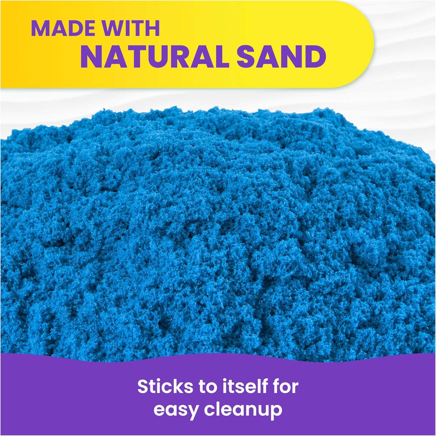 image:imageKinetic Sand 11lb Blue Mega Box Moldable Play Sand Sensory Toys Ages 3  Colorful Bulk Sand for Playsets Sensory Bins amp Classrooms Shape and Mold for OpenEnded Play Birthday Gifts for KidsBlue