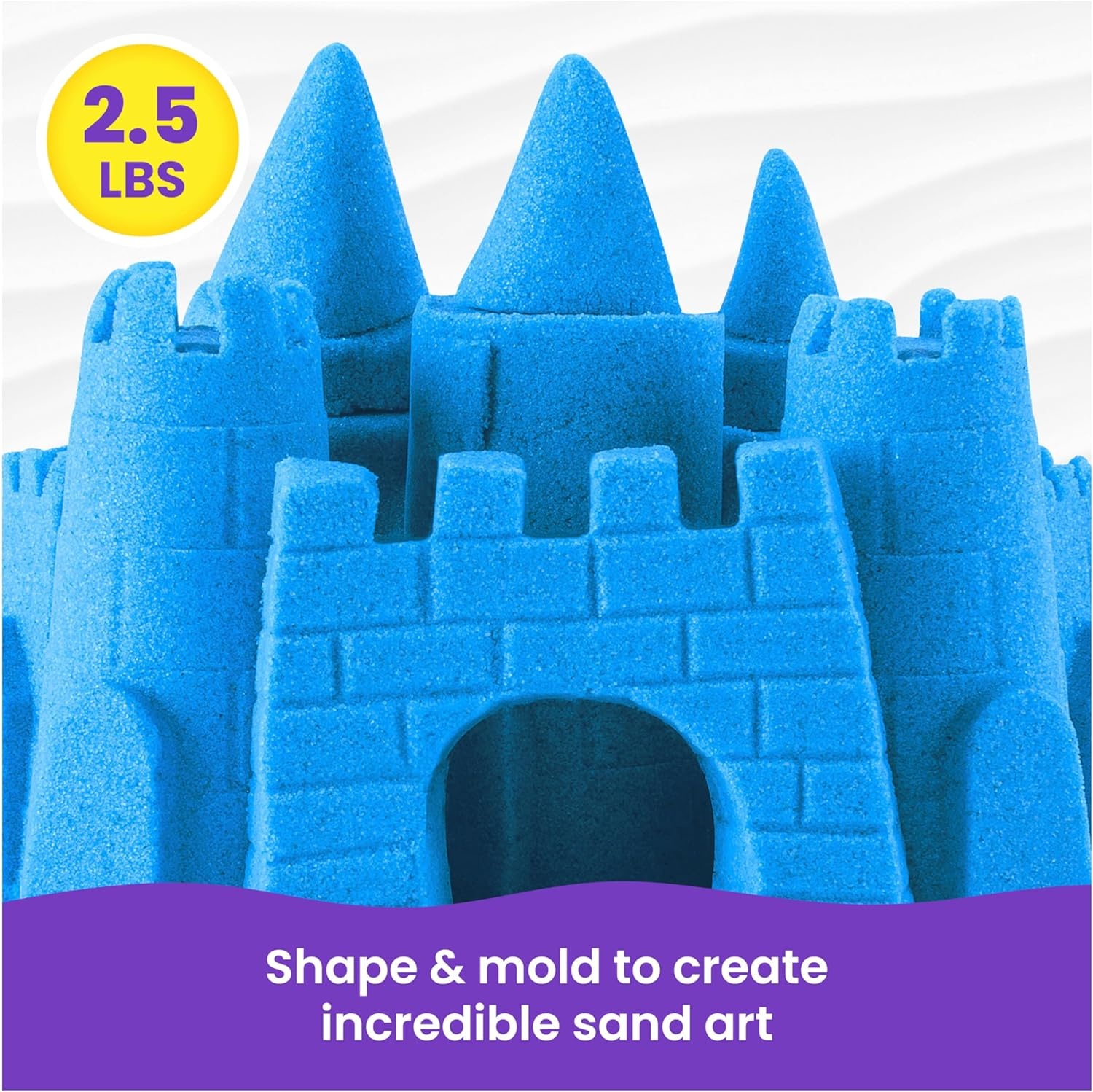 image:imageKinetic Sand 11lb Blue Mega Box Moldable Play Sand Sensory Toys Ages 3  Colorful Bulk Sand for Playsets Sensory Bins amp Classrooms Shape and Mold for OpenEnded Play Birthday Gifts for KidsBlue
