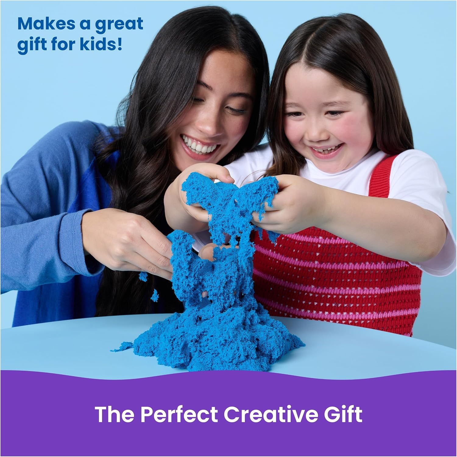 image:imageKinetic Sand 11lb Blue Mega Box Moldable Play Sand Sensory Toys Ages 3  Colorful Bulk Sand for Playsets Sensory Bins amp Classrooms Shape and Mold for OpenEnded Play Birthday Gifts for KidsBlue 11lb