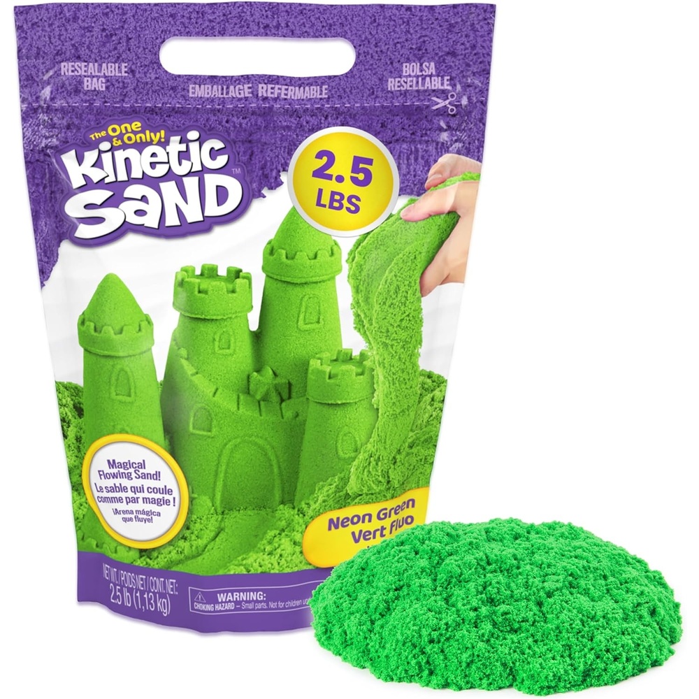 image:imageKinetic Sand 11lb Blue Mega Box Moldable Play Sand Sensory Toys Ages 3  Colorful Bulk Sand for Playsets Sensory Bins amp Classrooms Shape and Mold for OpenEnded Play Birthday Gifts for KidsGreen