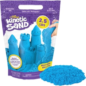 image:imageKinetic Sand 11lb Blue Mega Box Moldable Play Sand Sensory Toys Ages 3  Colorful Bulk Sand for Playsets Sensory Bins amp Classrooms Shape and Mold for OpenEnded Play Birthday Gifts for KidsBlue