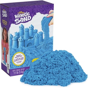 image:imageKinetic Sand 11lb Blue Mega Box Moldable Play Sand Sensory Toys Ages 3  Colorful Bulk Sand for Playsets Sensory Bins amp Classrooms Shape and Mold for OpenEnded Play Birthday Gifts for KidsBlue 11lb