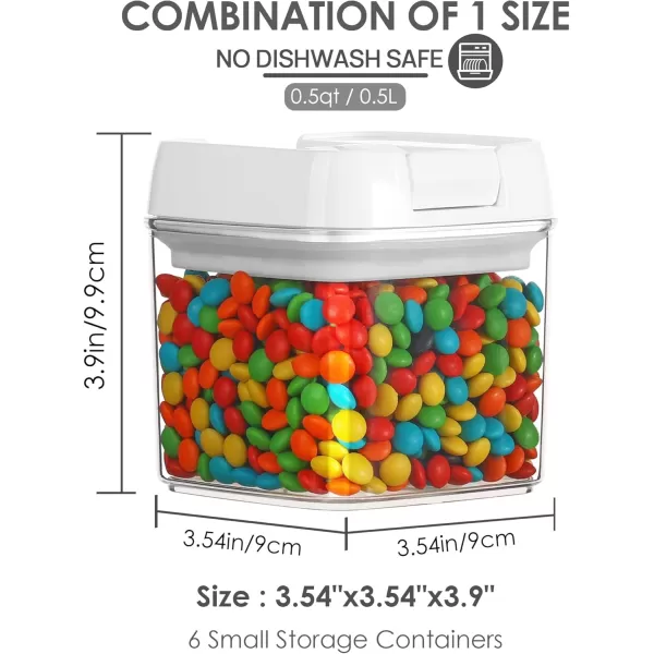 Vtopmart 4 PCS Airtight Food Storage Containers BPA Free Plastic Spaghetti Pasta Containers with Easy Lock Lids for Kitchen Pantry Organization and Storage Include 24 Labels 18L6