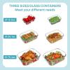 imageVtopmart 226L76oz Extra Large Glass Food Storage Containers with Lids 6 pack Meal Prep Container Set Airtight Lunch Bento Boxes with Snap Locking Lids for Microwave Oven Freezer Dishwasher6