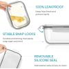 imageVtopmart 226L76oz Extra Large Glass Food Storage Containers with Lids 6 pack Meal Prep Container Set Airtight Lunch Bento Boxes with Snap Locking Lids for Microwave Oven Freezer Dishwasher6