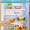 imageVtopmart 226L76oz Extra Large Glass Food Storage Containers with Lids 6 pack Meal Prep Container Set Airtight Lunch Bento Boxes with Snap Locking Lids for Microwave Oven Freezer Dishwasher6