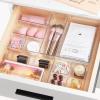 imageVtopmart 72 PCS Clear Plastic Drawer Organizers Set 4Size Versatile Bathroom and Vanity Drawer Organizer Trays NonSlip Storage Bins for Makeup Jewelries Kitchen Utensils and Office Desk