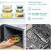 imageVtopmart 8 Pack Glass Food Storage Containers with Lids PinkGreen
