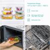 imageVtopmart 8 Pack Glass Food Storage Containers with Lids PinkPink