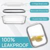 imageVtopmart 10Pack 35oz Glass Food Storage Containers with Lids Meal Prep Containers Airtight Lunch Containers with Snap Locking Lids for Microwave Oven Freezer and Dishwasher10pack 35oz