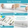 imageVtopmart 4 Pack Drawer Dividers for Clothes 4quot High 102quot166quot Adjustable Expandable Dresser Drawer Organizer Clear Plastic Separators for Dresser Baby Clothing Underwear Cosmetic Toiletries8