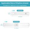 imageVtopmart 4 Pack Drawer Dividers for Clothes 4quot High 102quot166quot Adjustable Expandable Dresser Drawer Organizer Clear Plastic Separators for Dresser Baby Clothing Underwear Cosmetic Toiletries8