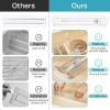 imageVtopmart 4 Pack Drawer Dividers for Clothes 4quot High 102quot166quot Adjustable Expandable Dresser Drawer Organizer Clear Plastic Separators for Dresser Baby Clothing Underwear Cosmetic Toiletries8
