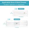 imageVtopmart 4 Pack Drawer Dividers for Clothes 4quot High 102quot166quot Adjustable Expandable Dresser Drawer Organizer Clear Plastic Separators for Dresser Baby Clothing Underwear Cosmetic Toiletries14