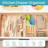 imageVtopmart 4 Pack Drawer Dividers for Clothes 4quot High 102quot166quot Adjustable Expandable Dresser Drawer Organizer Clear Plastic Separators for Dresser Baby Clothing Underwear Cosmetic Toiletries8