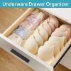 imageVtopmart 4 Pack Drawer Dividers for Clothes 4quot High 102quot166quot Adjustable Expandable Dresser Drawer Organizer Clear Plastic Separators for Dresser Baby Clothing Underwear Cosmetic Toiletries8
