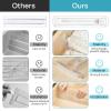 imageVtopmart 4 Pack Drawer Dividers for Clothes 4quot High 102quot166quot Adjustable Expandable Dresser Drawer Organizer Clear Plastic Separators for Dresser Baby Clothing Underwear Cosmetic Toiletries12