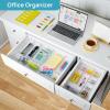 imageVtopmart 88PCS Clear Plastic Drawer Organizers Set 5Size Versatile Bathroom Drawer Organizer Trays Storage Bins for Makeup Vanity Kitchen Gadgets Utensils and Office88 PCS