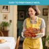 imageVtopmart 122oz50oz Large Glass Food Storage Containers with Airtight Lids Big Glass Containers for Roasting Chicken Baking Casseroles Food Storage Meal Prep Fruits Thanksgiving Meals BPAFree