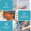 imageVtopmart 65L 220oz 275cup Extra Large Glass Food Storage Containers with Snap Airtight Lids for Roasting Turkey Rotisserie Chicken Baking Watermelon Storage BPA Free Oven Safe Dishwasher