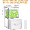 imageVtopmart 2 Pack Dryer Sheet Holder and Laundry Pods ContainerClear Stackable Storage Drawers for Washing Powder Scent Booster Beads Color Catchers ampamp Wool Balls Ideal for Laundry Room Organization