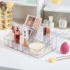 imageVtopmart 3 Tier Clear Makeup Organizer with Drawer Cosmetic Storage for Dresser Countertop and Bathroom Vanity Beauty Holder for Lipstick Brush Skincare1 Tier