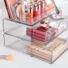 imageVtopmart 3 Tier Clear Makeup Organizer with Drawer Cosmetic Storage for Dresser Countertop and Bathroom Vanity Beauty Holder for Lipstick Brush Skincare3 Tier