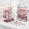 imageVtopmart 3 Tier Clear Makeup Organizer with Drawer Cosmetic Storage for Dresser Countertop and Bathroom Vanity Beauty Holder for Lipstick Brush Skincare5 Tier 2 Sizes Drawer