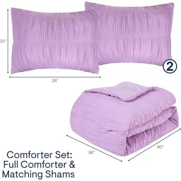 Aeropostale 2 Piece Ria Ruched Bedroom Comforter and Matching Sham SetTwinLilacRia Ruched Lilac