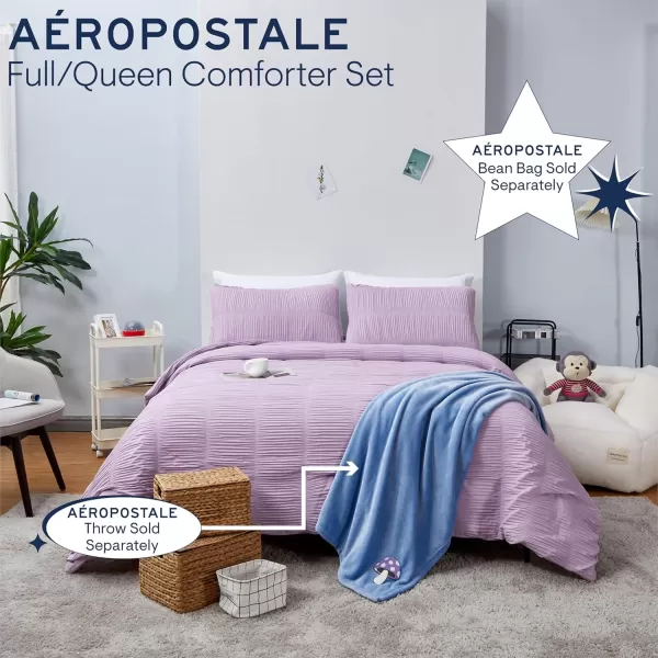 Aeropostale 2 Piece Ria Ruched Bedroom Comforter and Matching Sham SetTwinLilacRia Ruched Lilac