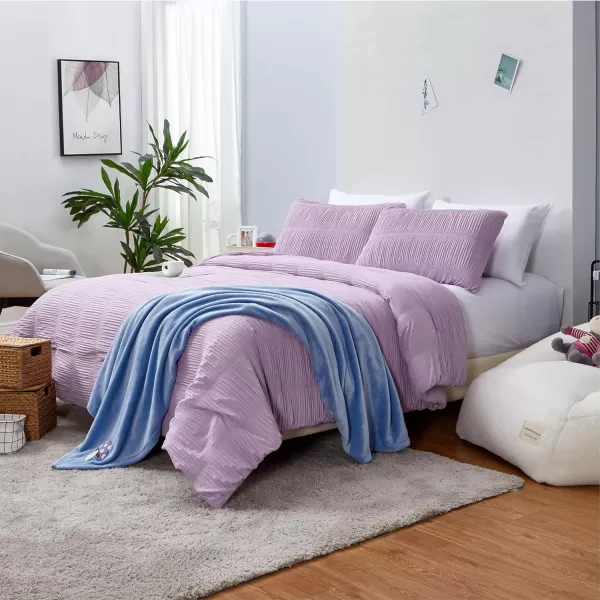 Aeropostale 2 Piece Ria Ruched Bedroom Comforter and Matching Sham SetTwinLilacRia Ruched Lilac