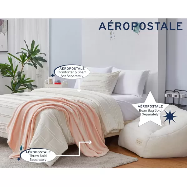 Aeropostale 50quotx70quot Luxurious Blue Soft Plush Oversized Throw Blanket with Decorative Mushroom PatchPink